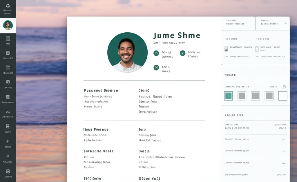 ResumeCrafter application interface showing resume optimization process
